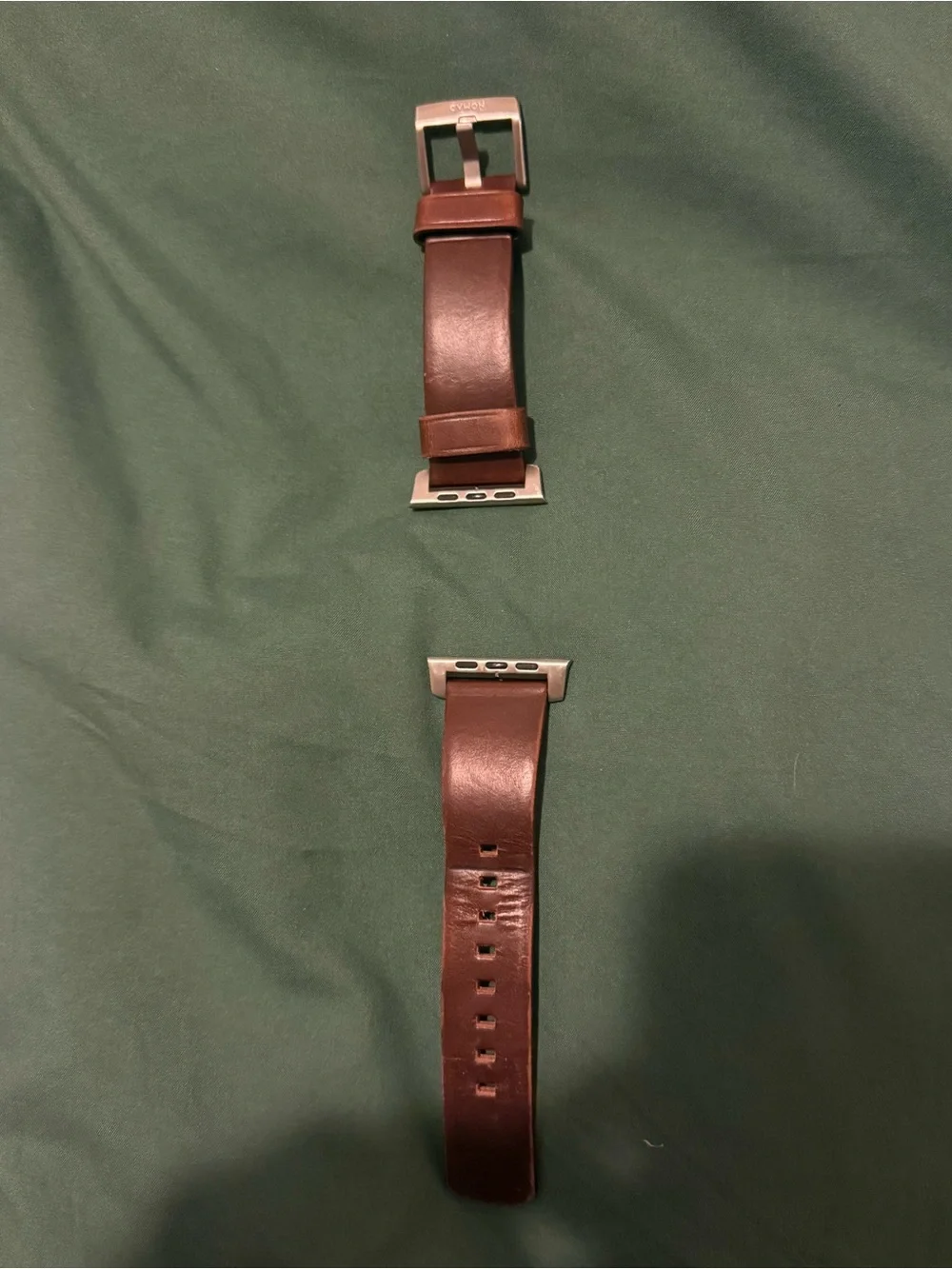 Nomad Modern Brown Leather Apple Watch Band